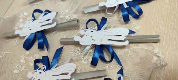 подаръци за гостите сватба в синьо